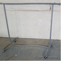 Grey Rolling Garment Clothing Rack